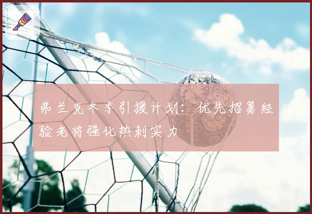 弗兰克冬季引援计划：优先招募经验老将强化热刺实力